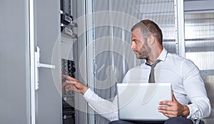 Modern datacenter server room