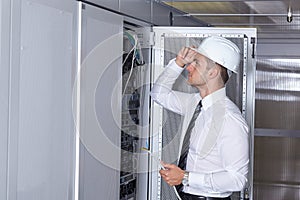 Modern datacenter server room