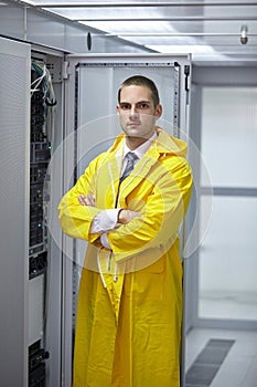 Modern datacenter server room