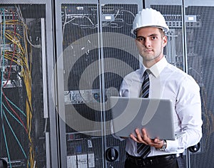 Modern datacenter server room