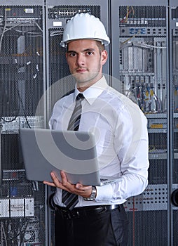 Modern datacenter server room