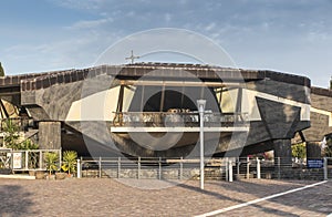 The modern-day Church of Saint Peter House in Capernaum built atop the ruins of a Byzantine church and the location of Simon Peter