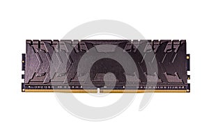 Modern DDR4 module isolated on a white background