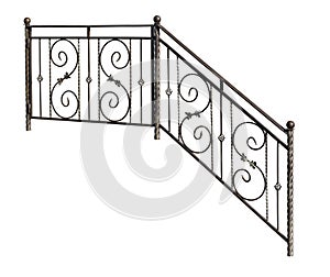 Modern decorative banisters, railing.