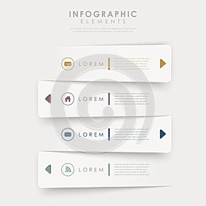 Modern design banners template infographic elements