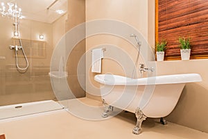 Modern design of bathroom