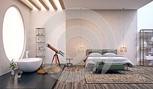Modern design of bedroom