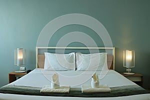 Modern design bedroom interior