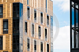 Modern design city apartment building in the city