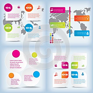 Modern design clean number banner with business concept used for website layout. Infographic.