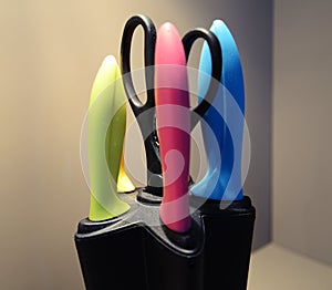 Modern design colorful kitchen knives