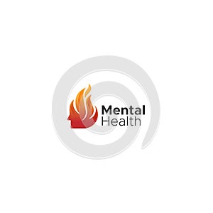 Modern design Mental Health hot strong logo design