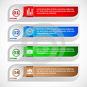 Modern Design Minimal style infographic template