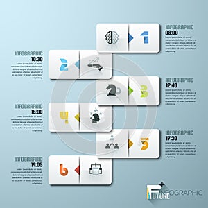 Modern Design Minimal style infographic template
