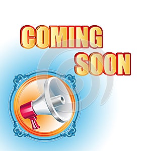 Modern design template for Coming Soon sign