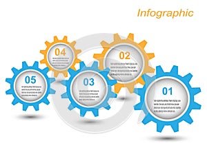 Infographic display, idea to  ranked and statistics. photo