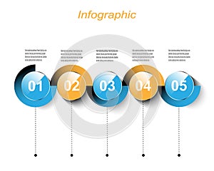 Infographic display, idea to  ranked and statistics. photo
