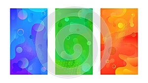 Modern design template with liquid background for paper design. Vector gradient abstract brochure. Abstract blue liquid background