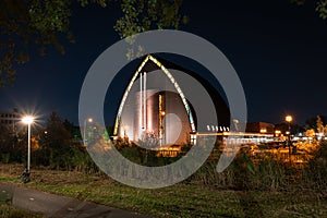 Modern designed church in the city of Gouda