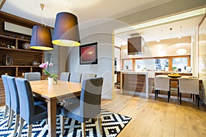 Modern designed interior