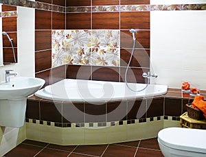 Modern designer bathroom