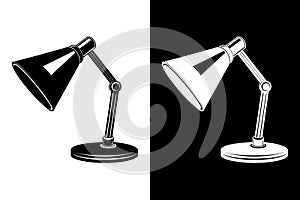Modern Desk Lamp Icon Vector Illustration