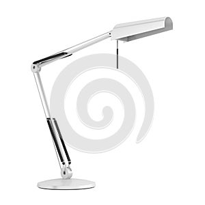 Modern desk lamp isolated on white