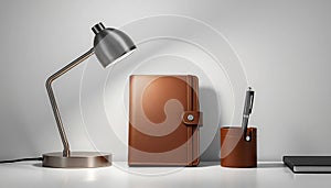 Modern Desk Lamp Mockup for Office Accessories