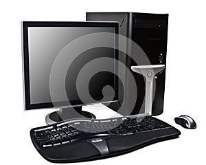 Modern desktop computer photo