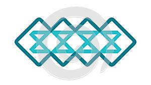 Modern Diamond Grid Pattern Vector: Interlocking Geometric Design, vector design Generative AI