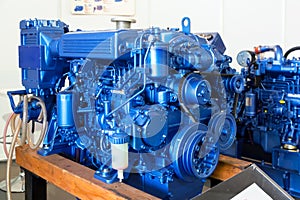 Modern diesel engine used on marine industry