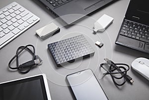 Modern digital devices for the transfer and storage of information