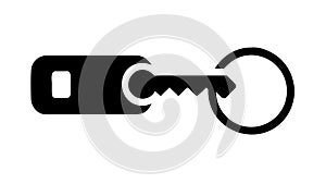 Modern Digital Key Security Icon, vector design Generative AI