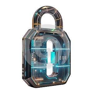 Modern Digital Lock Big data with encrypted computer code