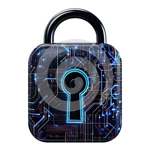 Modern Digital Lock Big data with encrypted computer code