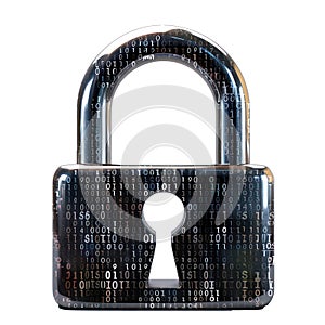 Modern Digital Lock Big data with encrypted computer code