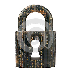 Modern Digital Lock Big data with encrypted computer code