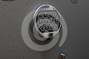 Modern digital lock on safe