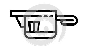 Modern digital measuring tool, precision and accuracy icon vector design Generative AI