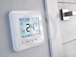 Modern digital programmable Thermostat photo