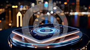 Modern Digital Tablet with Interactive Interface Design