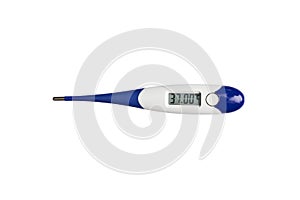 Modern digital thermometer with clipping path