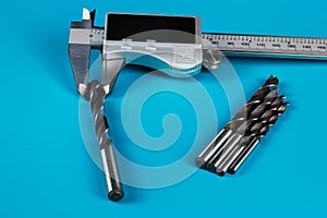 Modern digital vernier caliper close-up. Accurate measurement of various sizes
