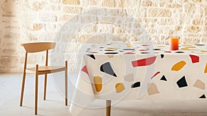 Modern Dining Room with Artistic Scribble Design