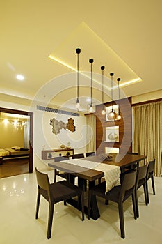 Modern dining room in Calicut