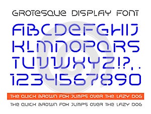 Modern display grotesque font photo