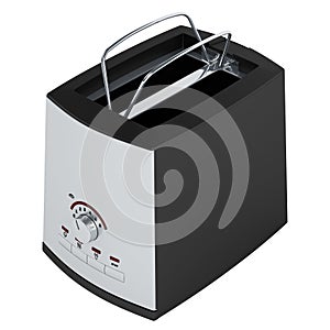 Modern double silver toster