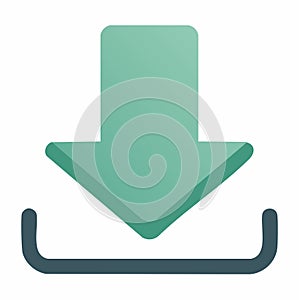 Modern Download Arrow Icon for Web Interface