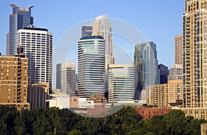 Modern Downtown of Minneapolis