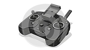 Modern Drone Remote Controller Vector Illustration